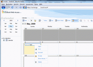 Outlook Web Access 2010 mit Firefox (Abb. 4)