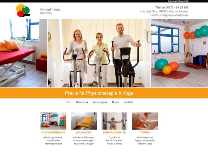 Webdesign Physiotherapie