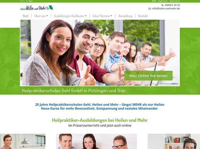 Webdesign Heilpraktiker, Webseiten Heilpraktiker