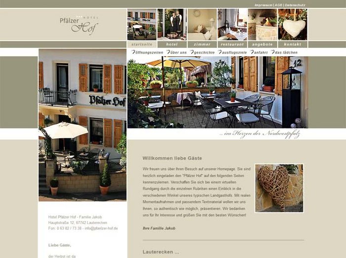 Webdesign Hotel, Webseiten Hotel