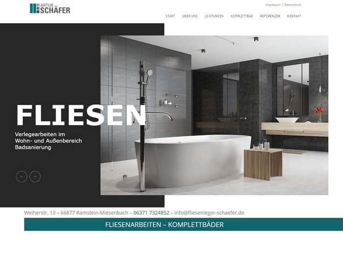 Webdesign Fliesenleger, Webseiten Fliesenleger