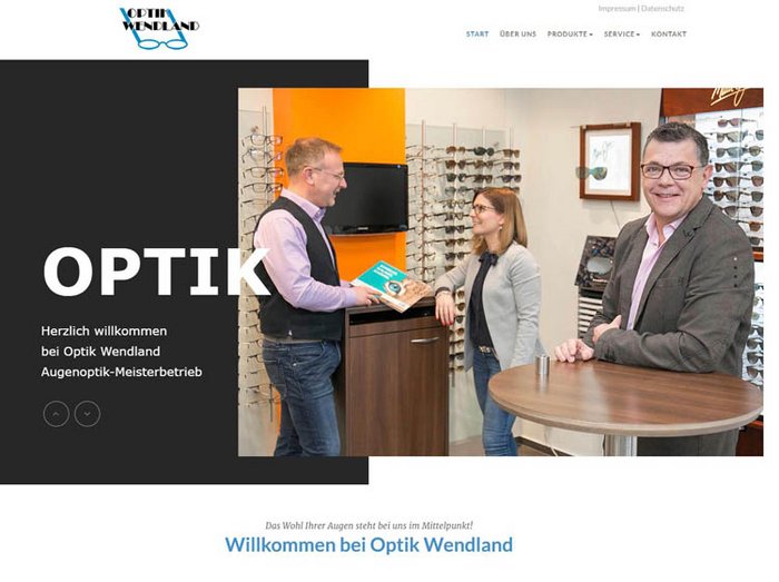 Webdesign Optiker, Webseiten Optiker