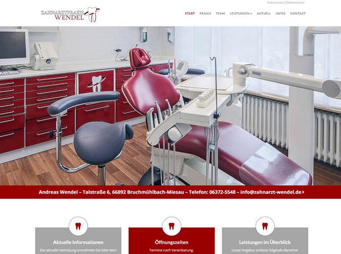 Webdesign Zahnarzt, Webseiten Zahnarzt, Webdesign für Ärzte