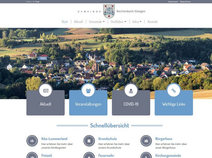 Webdesign Gemeinde, Webseiten Gemeinde