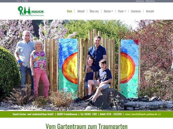 Webseite Gartenbau