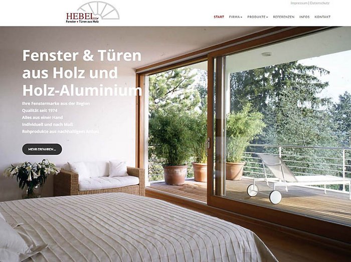 Webdesign Fensterbau, Webseiten Fensterbau